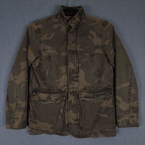 GAP Camo Jacket Mens Medium Hooded Military‎ Full Zip Upcycled Life of Pablo Ye